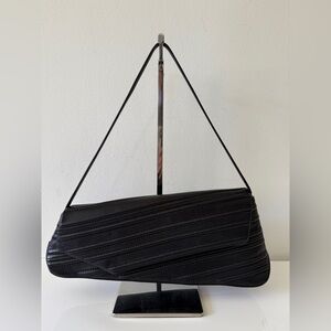 COS Black Leather Minimalistic Shoulder Bag